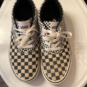 Vans checkerboard youth size 5 shoes